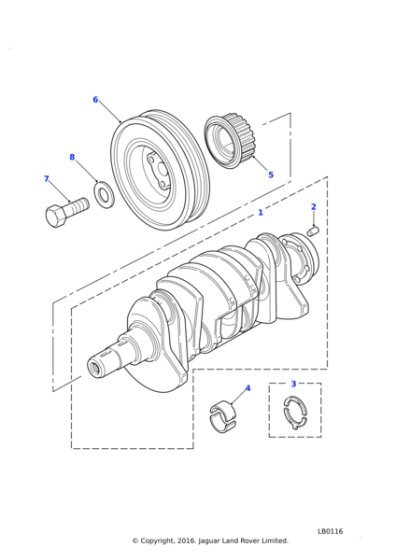 WAM402630L - Land Rover Bearing-thrust crankshaft