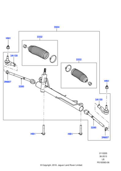 LR002610 - Land Rover End - Spindle Rod Connecting