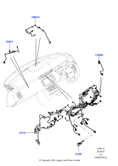 LR134677 - Land Rover Wiring