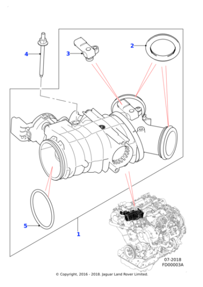JDE39855 - Jaguar Throttle body