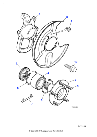 MJA1932AA - Jaguar Disc shield