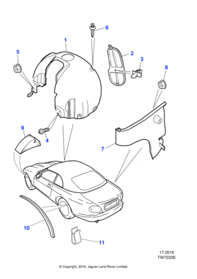JZS100005 - Jaguar Pan head torx screw
