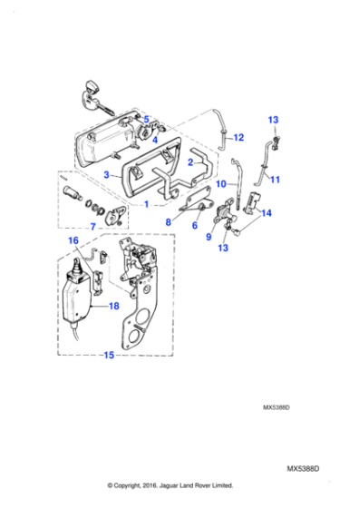 BEC9461 - Jaguar Door lock actuator