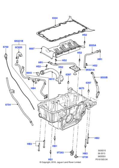 LR002453 - Land Rover Tube - Oil Level Indicator