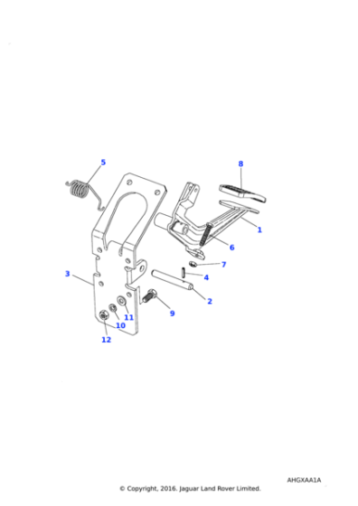NRC5220 - Land Rover Bracket-mounting pedal