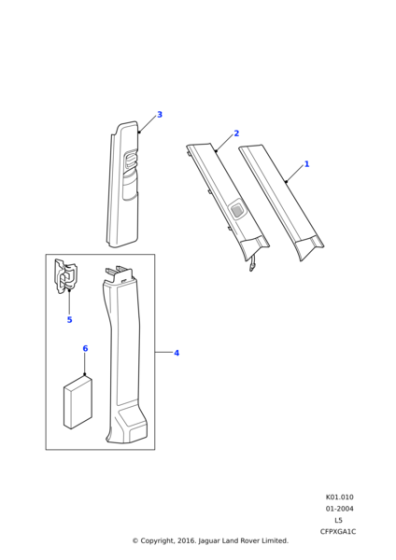 EIS100020 - Land Rover Clip-finisher