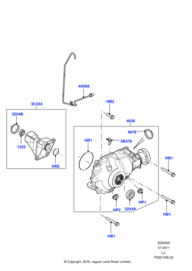LR010798 - Land Rover Differential