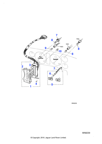 AEU1313 - Jaguar Bulb holder