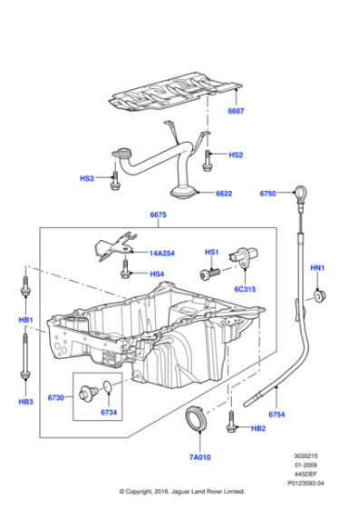 4728612 - Land Rover Tube - Oil Pump Inlet