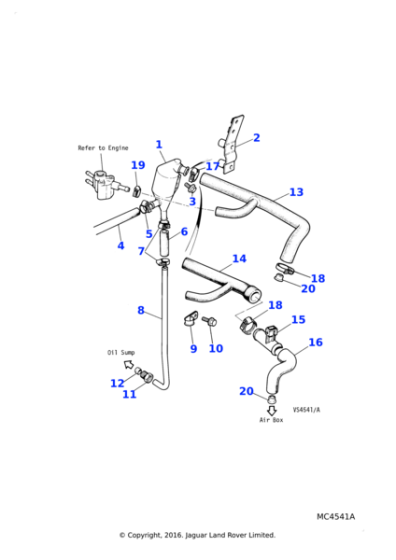 EAC32156 - Jaguar Hose clip