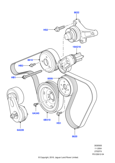PQS500370 - Land Rover Belt