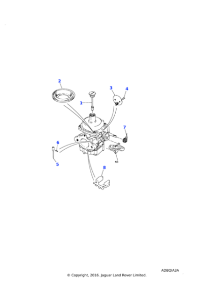 605800 - Land Rover Valve-carburettor throttle overrun