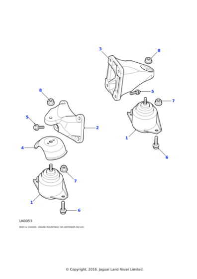 KKB102602 - Land Rover Mounting-engine rubber