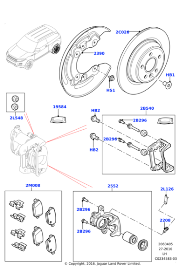 LR032821 - Land Rover Shield - Brake Disc Splash