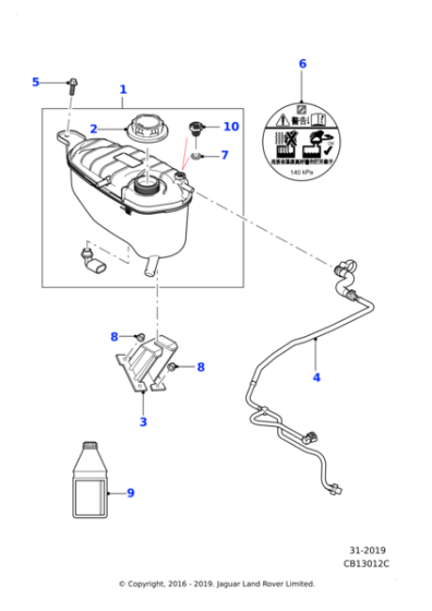 T2R5910 - Jaguar Bleed hose