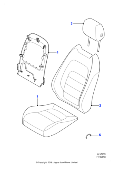 T2H48443QUA - Jaguar Headrest