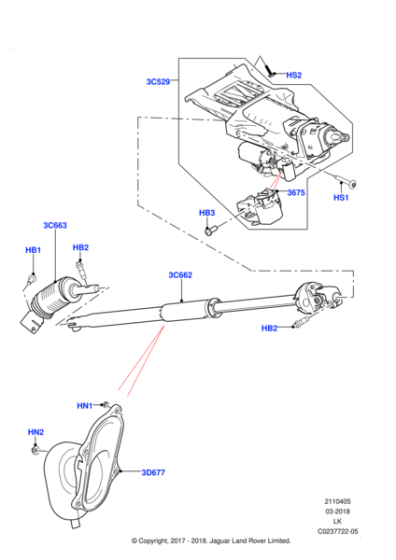 LR134726 - Land Rover Shaft