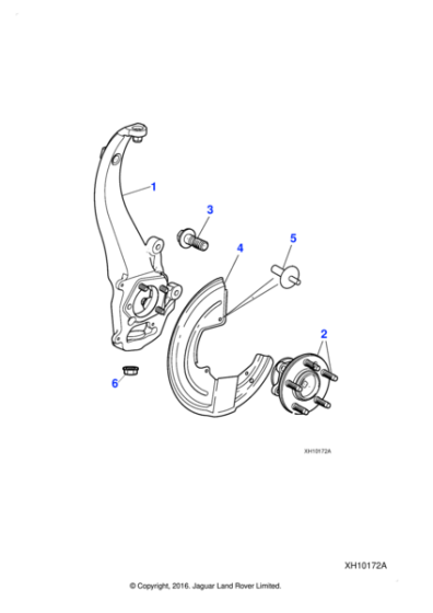 C2D38988 - Jaguar Hub and bearing