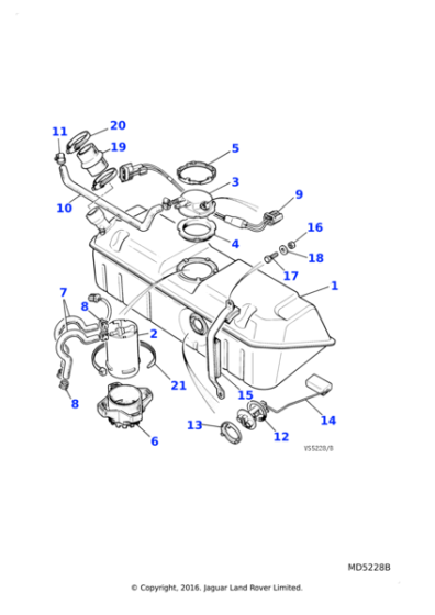 JLM12204 - Jaguar Fuel pump/filter