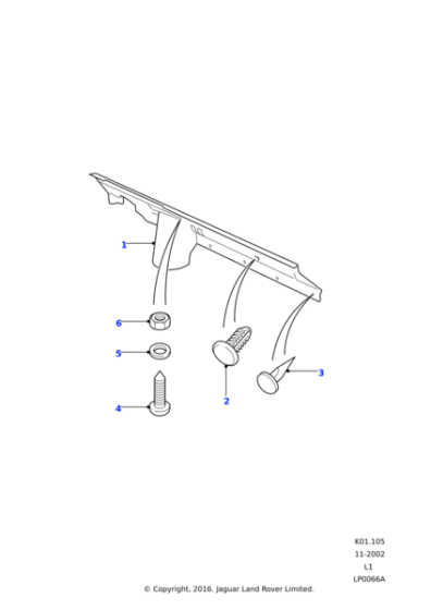 AFU2813 - Land Rover Fastener-drive
