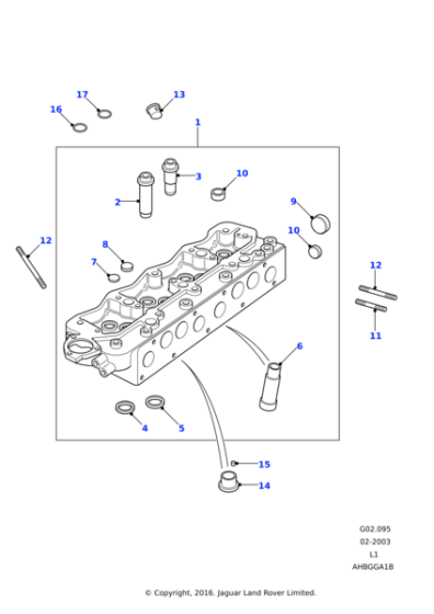 568689 - Land Rover Guide-valve-cylinder head exhaust