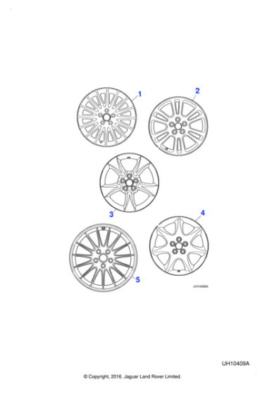xr843330 - Jaguar Alloy road wheel