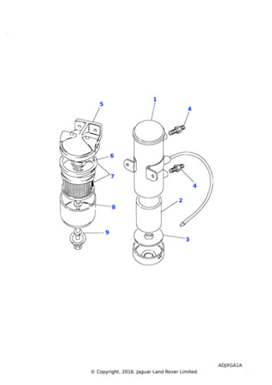 90577064 - Land Rover Filter-fuel pump tank