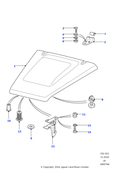 AGB710020 - Land Rover Striker-bonnet