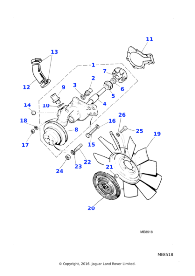 C28176 - Jaguar Cooling fan