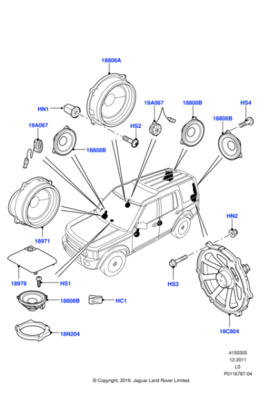 DA608064 - Land Rover Screw