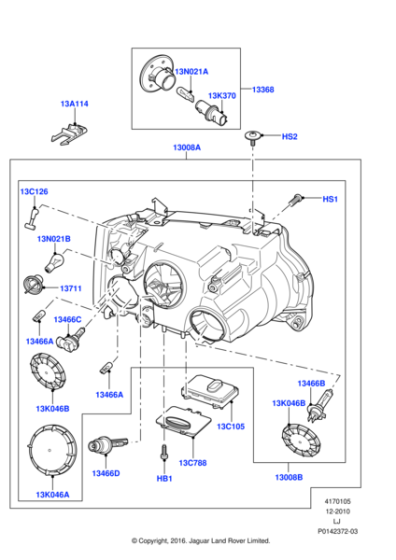 XZQ100190L - Land Rover Bulb - Indicator Illumination
