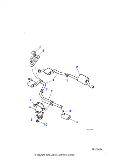 NJE6741AA - Jaguar Exhaust mounting | Jaguar Land Rover Classic Parts