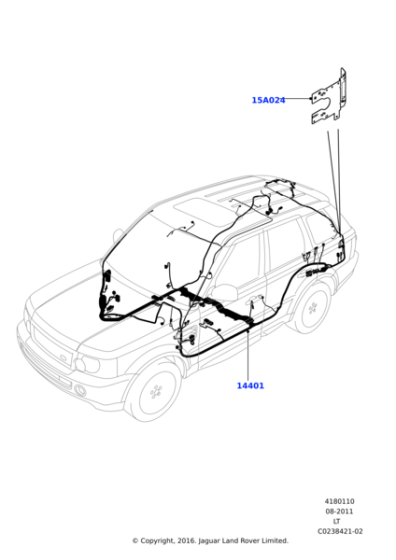 LR030077 - Land Rover Wiring - Main