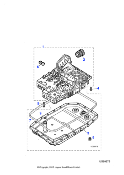 C2C33532 - Jaguar Transmission control module & valve assembly
