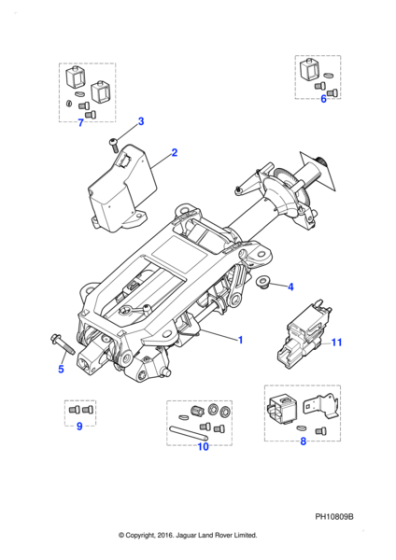 C2P23933 - Jaguar Steering column