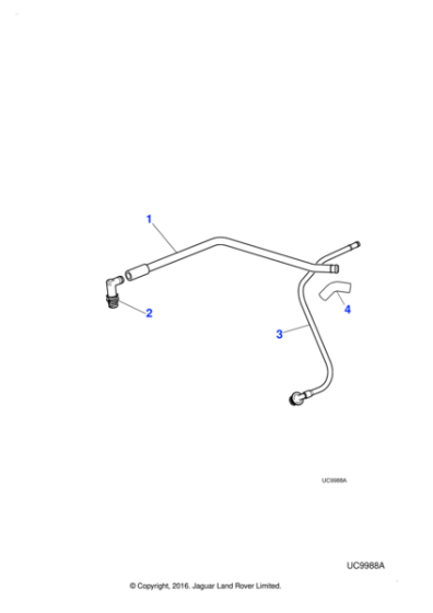 XR835746 - Jaguar Vent tube