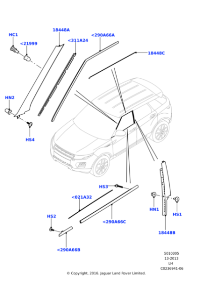 LR033144 - Land Rover Clip