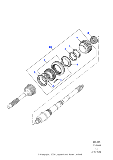 FTC5101 - Land Rover Synchroniser assembly-3rd & 4th mainshaft assembly
