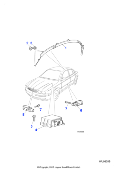 C2S42205 - Jaguar Curtain airbag