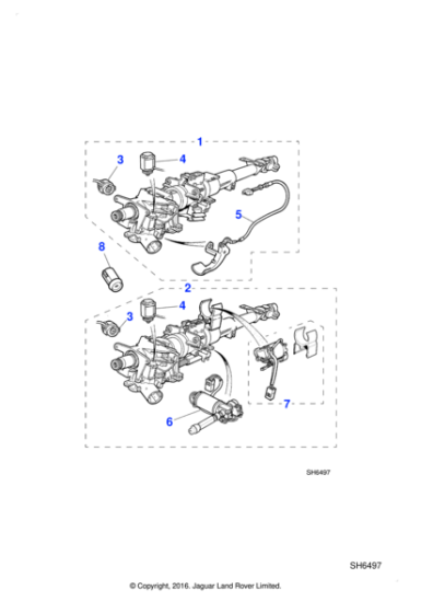 JLM1983 - Jaguar Ignition lock barrel