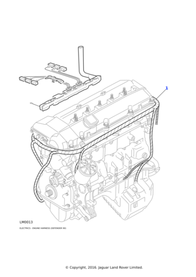 1703531 - Land Rover Cover harness