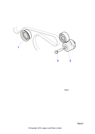 NCA2221AA - Jaguar Idler pulley