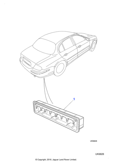 XR82615 - Jaguar Vent box