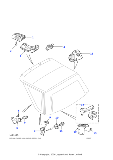 AA610041 - Land Rover Screw-self tapping