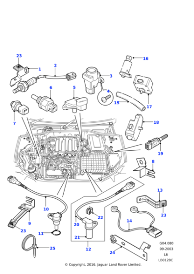 YSB114000L - Land Rover Harness link-engine