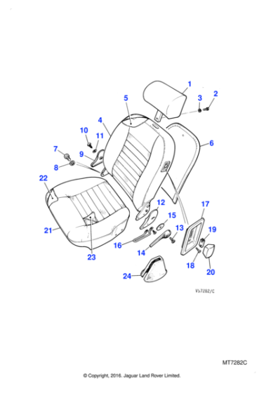 BAC4038JF - Jaguar Squab backcover