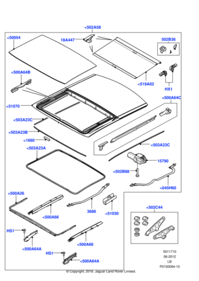 LR019776 - Land Rover Handle