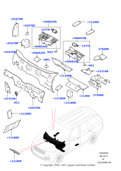 RZM500090 - Land Rover Hardware - Miscellaneous