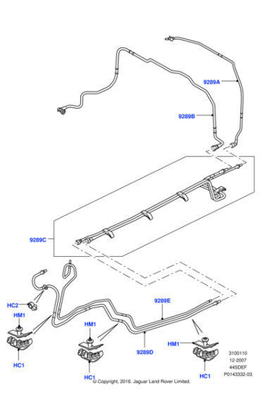 WFP500382 - Land Rover Tube - Fuel