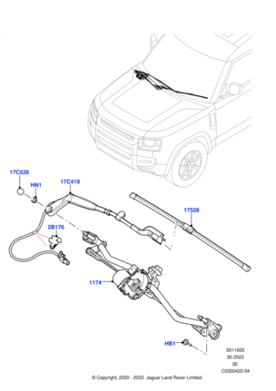 LR132132 - Land Rover Blade - Wiper
